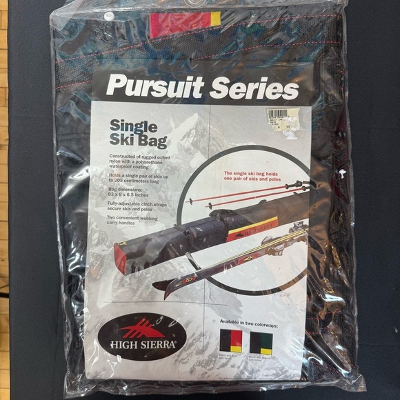 High Sierra Other - High Sierra Pursuit Series Single Ski Bag - Black and Red 83x8x6.5